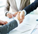 Amostra e assinatura de contrato